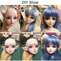 (Popular toys) 1/3หัวสำหรับ60เซนติเมตรตุ๊กตา DIY สีชมพูผิวเปลือยแต่งหน้า BJD อุปกรณ์เสริมสาวของเล่นเจ้าหญิงแฟชั่นตุ๊กตาร่วมร่างกาย