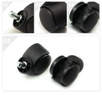 Universal Mute Chair Wheel 2 Office Chair Caster Replacement Casters ABS Plastic Safe Roller Furniture Wheels