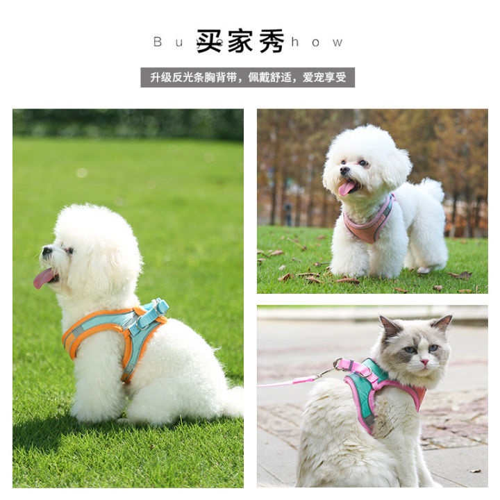 สายจูงสุนัข-ป้องกันการแตกหัก-pet-chest-strap-สำหรับสุนัข-teddy-bomei-cat-towing-rope-สายจูงสุนัขสำหรับสุนัข-bko2