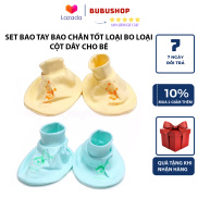 Bao Tay Bao Chân Dành Cho Bé Sơ Sinh Loại Cao Cấp Chất Liệu Cotton Mềm Mại