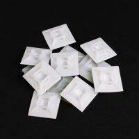 100Pcs Self Adhesive Stick-on Mounts For Cable Ties / Routing Looms Wire amp; Cable Base Clamps Clip