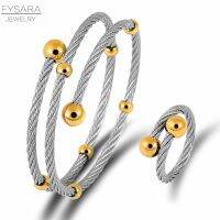 【CW】 FYSARA Multi-layer Rope Cable Wire Fashion Jewelry Set Round Couple