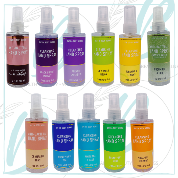 Bath and Body Works Anti Bacterial Hand Spray with Perfume 88ml / 3 fl