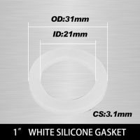 Ptfe หัวฉีดสีดำซีลซิลิโคน1 "ยางสีขาวสำหรับ Ring10Pcs อาบน้ำแหวนปะเก็นท่อ1/2" ท่อแบบแบนสูบลมเครื่องซักผ้า3/4 "(Wsilicon (21X31X3.1)_ 10ชิ้น)