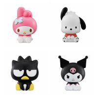 LOUVIA คอลเลกชัน Kawaii โมเดลของเล่นตั้งโต๊ะ Hiasan Mobil Cinnamoroll KT แมวแอคชั่นหุ่น Pachacco Figuren ของเล่นตกแต่งหน้าเค้ก Kuromi Figure