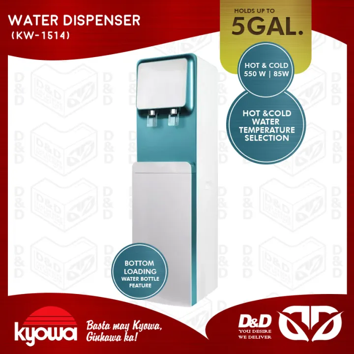 D&D Kyowa Freestanding Water Dispenser Bottom Load, Hot & Cold