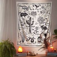 (HOT) Sagaro Hippie Tapestry แขวนผนังผ้า Boho Decor Ouija Wall ผ้า Tapestries พรมผนัง Gobelin Tapestry Cactus Mandalas