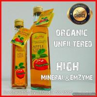 น้ำแอปเปิ้ลไซเดอร์ Apple Cider Vinegar, ACV, (HappyMate) Raw Organic Unfiltered ,250ml.