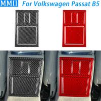 สำหรับโฟล์คสวาเกน P Assat B5 2001-2005คาร์บอนไฟเบอร์แผงควบคุมด้านหลังชุดตัดปกรถอุปกรณ์ตกแต่งภายในสติ๊กเกอร์