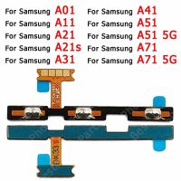 สายเคเบิ้ลยืดหยุ่นสำหรับปิดเสียงของแท้ปริมาณปุ่มเปิดปิด Samsung Galaxy แกน A01 A11 A21 A21s A31 A41 A51 A71อะไหล่5G