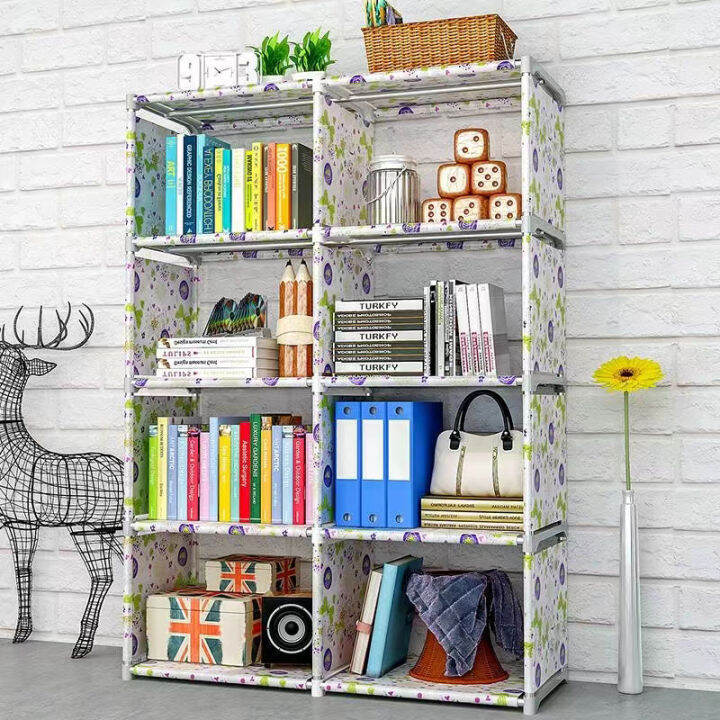 diy-simple-ชั้นวางหนังสือ-multi-layer-bookcase-ประกอบง่ายเด็ก-debris-rack-ชั้นวาง-creative-ชั้นวางหนังสือเครื่องเขียน-organizer