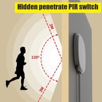 Pierced DC12V 24V LED PIR Motion Sensor Light Switch Infrared Human Body Detection Auto on Off Light Smart Switch for Staircase