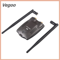 Vegoo ของขวัญคริสต์มาสอะแดปเตอร์ WiFi ไร้สายถอดรหัสอินเทอร์เน็ตได้ในระยะไกลแอนเทนนาไวไฟคู่อะแดปเตอร์ Wifi USB ตัวแปลงรหัสแบบอะแดปเตอร์ความเร็ว150Mbps USB