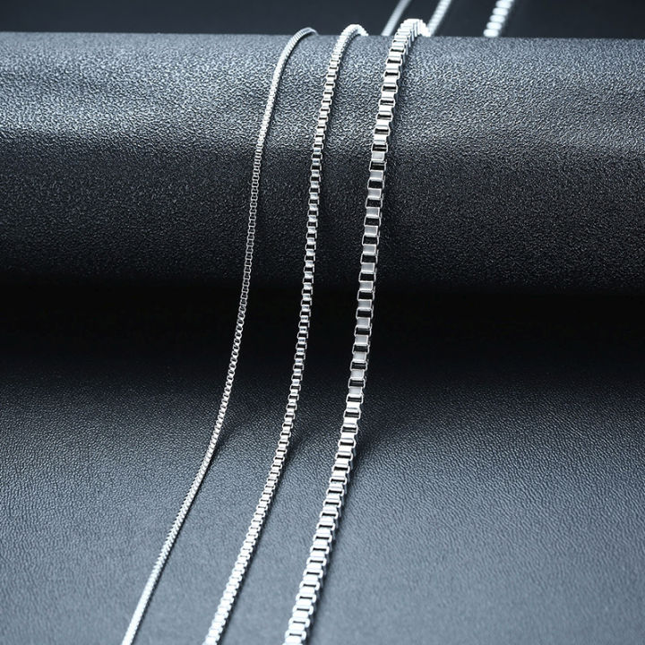 cw-1-to-3mm-thick-stainless-steel-box-chain-necklace-for-men-jewelry-link-choker-withi-18-to-24-inch