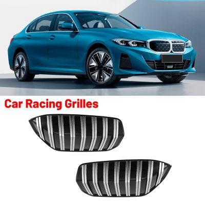 2Pcs Car Racing Grilles Front Kidney Grille Cover for BMW I3 3SERIES 2023