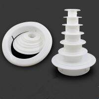 Plastic vent cover Reserved hole plugging Panel concealer round Air-conditioning pipe Dust plug Decor cap for Home office Hotel