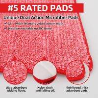 Microfiber Household Flat Spray Mop Pads Washable Replacement Heads