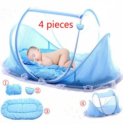 Baby Crib Netting Portable Foldable Baby Bed Mosquito Net Polyester Newborn Sleep Bed Travel Bed Netting Play Tent Children