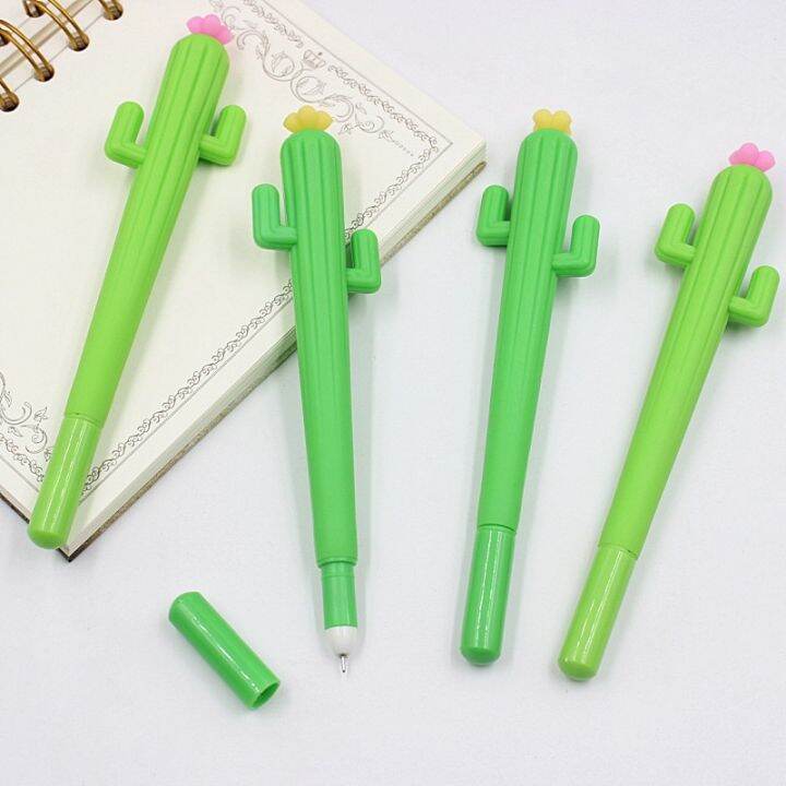 jonvon-satone-20-pcs-cute-creative-cactus-gel-pens-stationery-gift-gel-pen-wholesale-black-ink-office-school-supplies-tools-gift