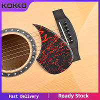 KOKKO สติ๊กเกอร์ Pickguard Gitar Akustik แบบหนามีกาวในตัวสำหรับอุปกรณ์ประดับตกแต่งขนาด40 "41"