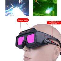 Automatic Darkening Welding Goggles Dimming Soldering Glasses Argon Arc Anti-glare Glasses Solar Powered Welder Goggles Tools