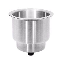 2PCS Recessed Stainless Steel Cup Drink Bottle Holder with Drain Marine for Boat Rv Camper Car Two Stage