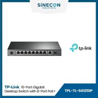 มีบริการส่งด่วนภายในวัน - TP-Link รุ่น TL-SG1210P 10-Port Gigabit Desktop Switch with 8-Port PoE+ By Sinecon