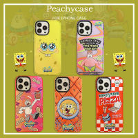 เคสโทรศัพท์สพันชบ็อบสแควร์แพนท์ที่น่ารักเข้ากันได้กับ iPhone 15 14 13 12 Pro Max 11 14Plus 15Promax TPU นุ่มกันกระแทกเคสฝาหลัง