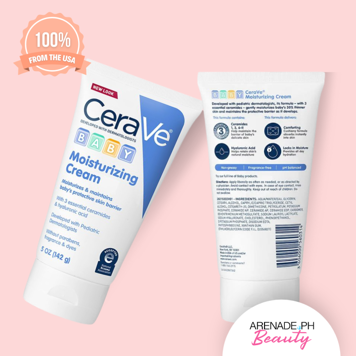 CeraVe Baby Moisturizing Cream Maintains Baby's Protective Skin Barrier