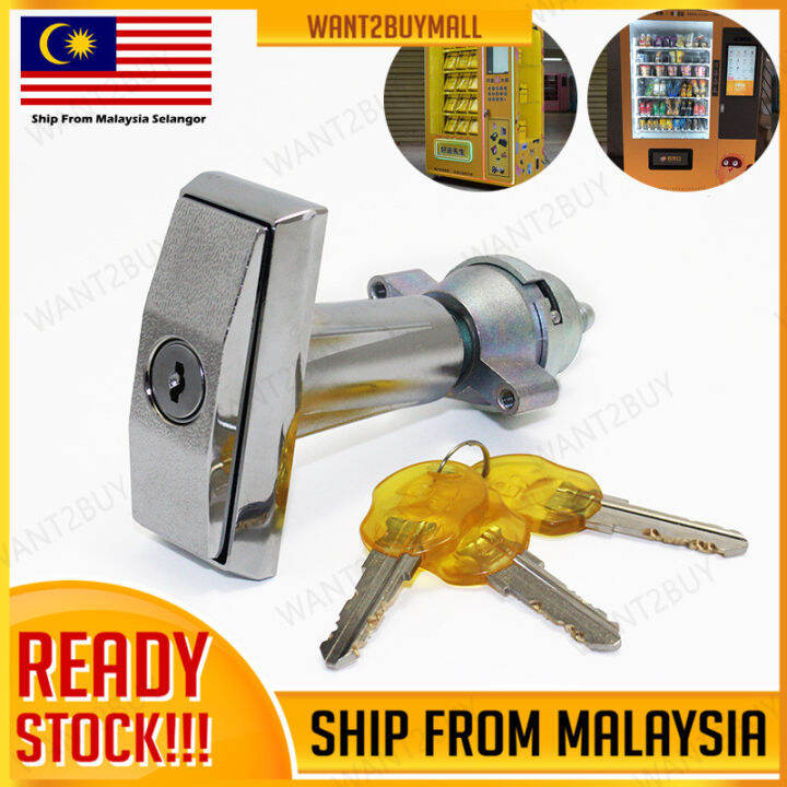 T Handle Plug Lock Vending Machine Door Key Lock Snack Food Vending