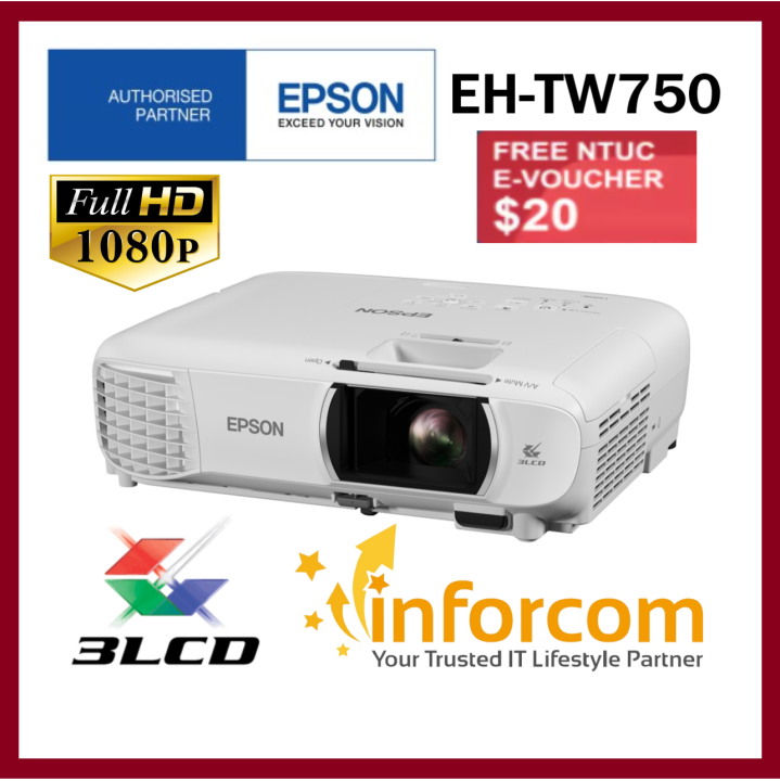 Epson EH-TW750 TW750 Home Theatre Projector Full HD 1080p 3400