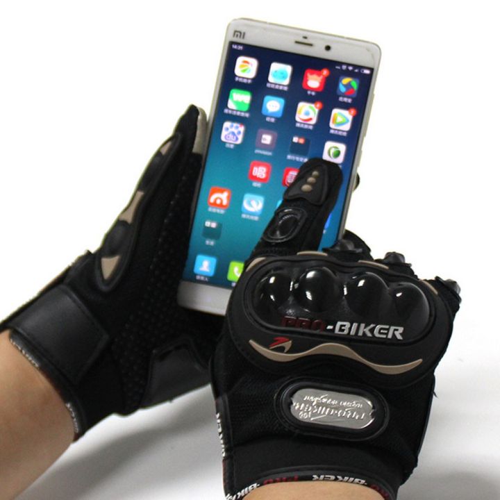 ถุงมือ-มอเตอร์ไซร์-รุ่นทัชสกรีน-touched-screen-gloves-สะดวกทั้งตอนขี่-และ-ตอนเล่นโทรศัพท์-ไม่ต้องถอดถุงมือมารับโทรศัพท์-สีดำ-black-จำนวน-1-คู่-size-l