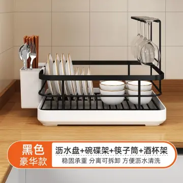 Aoliviya Kitchen Dish Storage Rack Three-tier Plastic Tableware