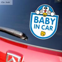 CHA Creative Doraemon Crayon Shinchan สติกเกอร์สะท้อนแสง Baby On Board สติกเกอร์รถทารกในรถ