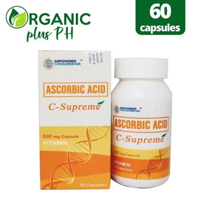 Ascorbic Acid C Supreme Vitamin C 500mg Capsule (60 Capsules) Lazada PH