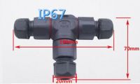 【cw】 2pcs L20 T IP67 Panel Screw Fixed 3 Pin Cable Wire Plug Socket Joint HT23king Industrial 【hot】