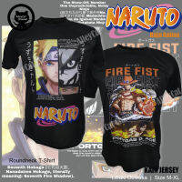 【ReadyStock】Baju Anime Naruto one piece 火影忍者 海贼王 0653. 0656 Jersey T-Shirt Design Lelaki Dewasa  Size M-XL