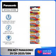 HCMVỉ 5 viên Pin nút Panasonic 3V CR-2025 5BN - Pin PCMOS Panasonic CR2025 thumbnail