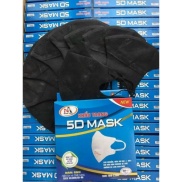 Khẩu trang y tế 5D Mask MÀU ĐEN set 30 cái