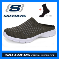 SKECHERS_Gowalk4 รองเท้า_skechers_ผู้ชาย สเก็ตเชอร์ส รองเท้า ผู้ชาย รองเท้าแตะ รองเท้าลำลองผู้ชาย รองเท้าผู้ชายแฟชั่นครึ่งส้น รองเท้ากีฬาไซส์ใหญ่ รองเท้าแตะกีฬาขนาดใหญ่ EU46-EU48แฟชั่นของผู้ชายกีฬารองเท้าผู้ชายรองเท้าลำลองรอ