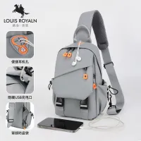 Louis Noble waterproof shoulder bag mens trendy brand crossbody bag backpack sports shoulder bag small bag chest bag multi-pocket waist bag 【JYUE】