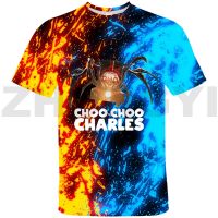 Hip Hop High Street Men T Shirt 3D Choo-Choo Charles T-shirt Women Clothing Summer Anime Tees Children Cartoon Graphic T Shirts