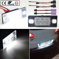 2pcs Canbus LED License Number Plate Light For VW GOLF Touareg Tiguan Passat(B5.5) 5D For Porsche Cayenne Bulbs  LEDs HIDs