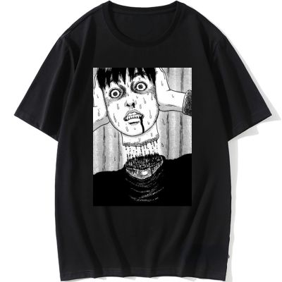 Shirt Homme Vintage Junji Ito | Junji Ito Shirt Oversize | Tshirt Horror Ito Junji - lor-made T-shirts XS-6XL