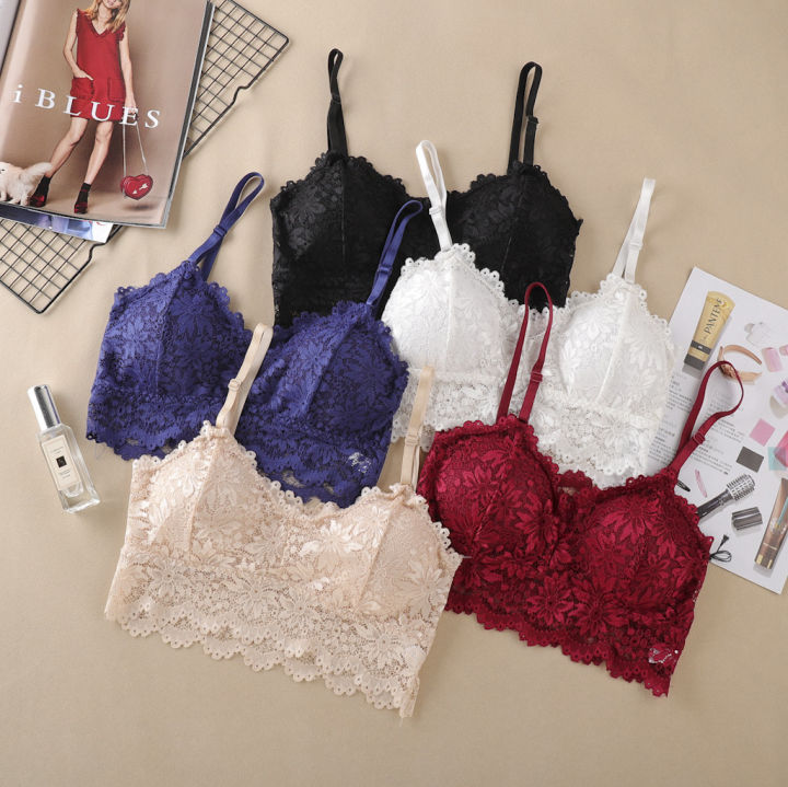 New Arrival Sun Flower Fairy Lace Bra Wrapped Chest Beauty Back