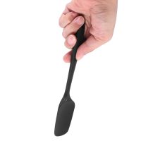 3 Pcs Silicone Spatula Black High Temperature Resistant Bpa-Free Rubber Spatula Cooking and Baking Kitchen Spatula