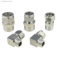 ▤ SS Compression Pipe Adapter 1/2 3/4 1 NPT PT Male 14 16 18 20mm 22mm 25mm Tube Ferrule Air Fitting Connector Stainless Steel 304