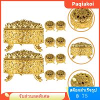 Paqiakoi 10pcs รอบขนมห่อขนมพลาสติกงานแต่งงานกล่องอาหารขนมขวดเก็บขนมขวด