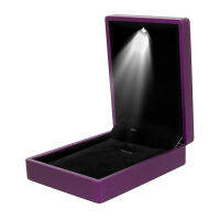 Anniversary Engagement Case For Jewelry And Gift Display LED Box Pendant