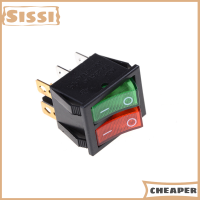 สวิตช์เปิด-ปิดไฟแดง6พินคู่ Sissi 16A 250V AC 20A 125V AC